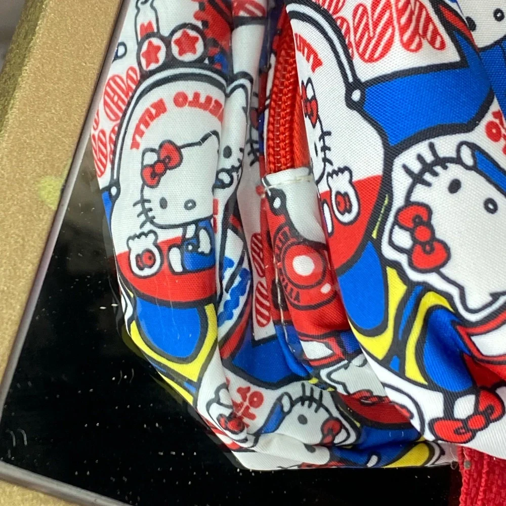 Hello Kitty Red and Blue Bag with Playful Design